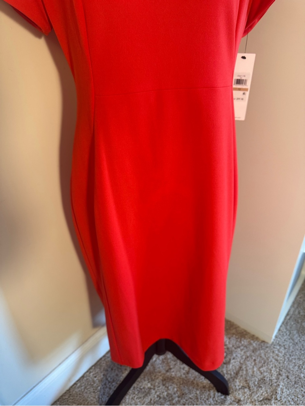 Calvin Klein Classic Red Sheath Dress - NWT - Picture 3 of 8